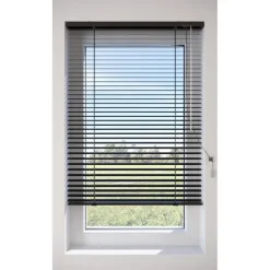 Aluminium Jaloezie Bent Zwart 25mm