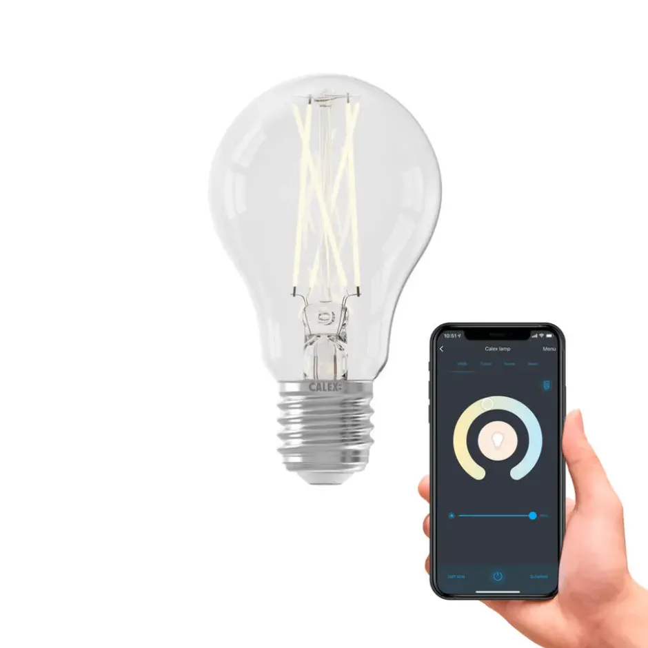 Calex Smart Led-standaardlamp - transparant - 7W