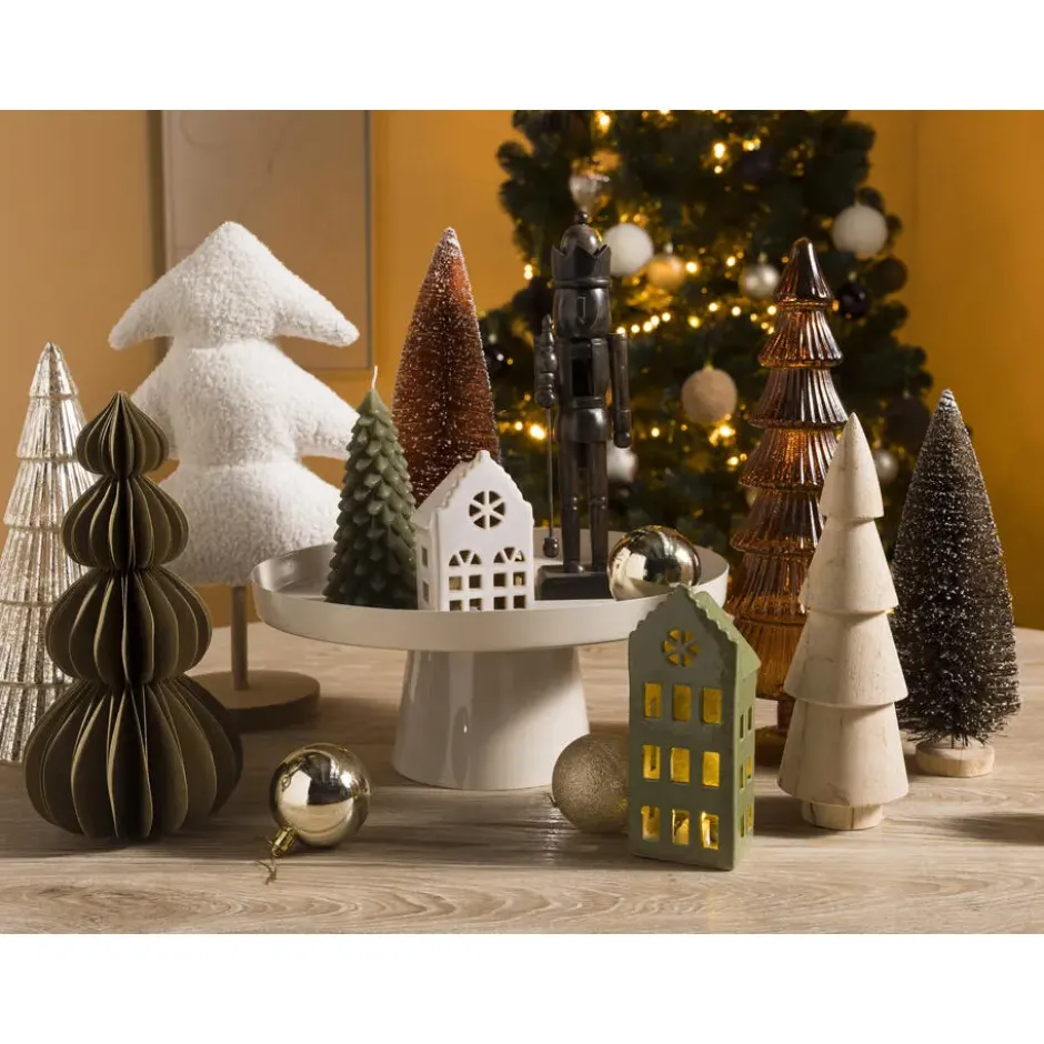 Decoratie Kerstboom Teddy Wit 36 cm