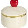 Decoratie Pot Hartje Wit