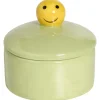 Decoratie Pot Smiley Groen