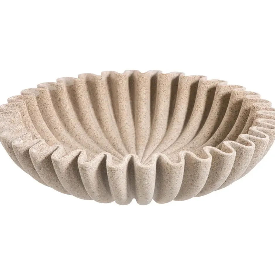 Decoratieschaal Wave zand 30cm 30 cm