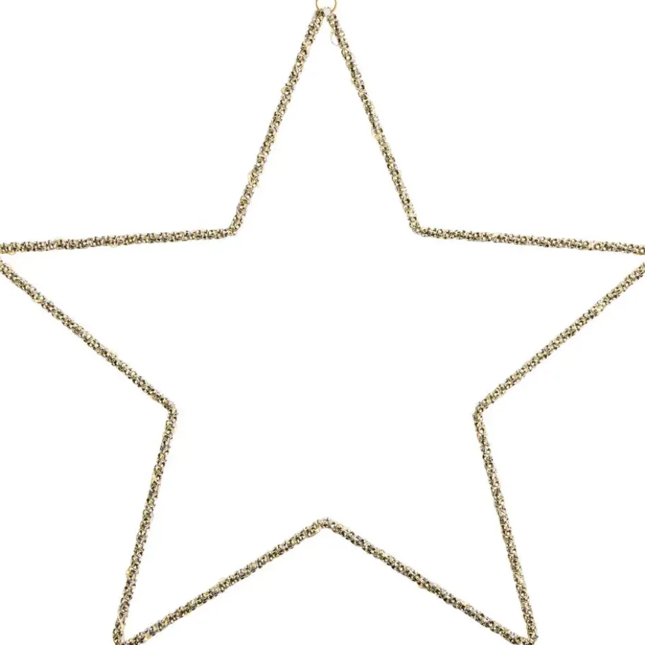 Decoratieve Kerstster Met Ledverlichting Goud