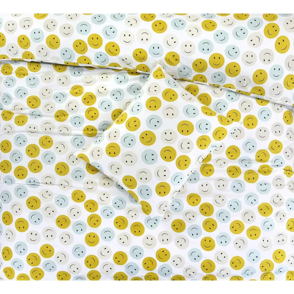 Dekbedovertrek Smiley Multicolor 200x200 cm