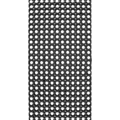 Deurmat Rubber Zwart 40x60 cm