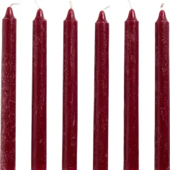Dinerkaarsen Bordeaux - 20 cm - 6 Stuks