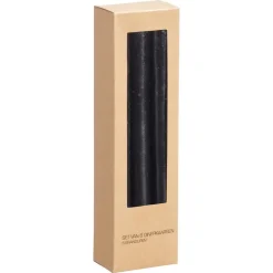 Dinerkaars Rustiek Zwart 6 Stuks 20 cm