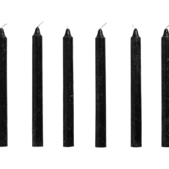Dinerkaars Rustiek Zwart 6 Stuks 20 cm