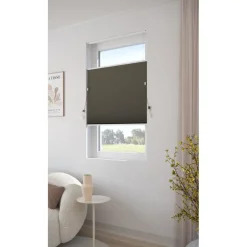 Dubbel Plisségordijn Floor Taupe Lichtdoorlatend