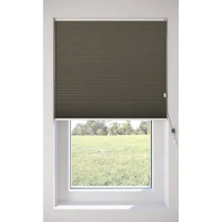 Dubbel Plisségordijn Floor Taupe Lichtdoorlatend