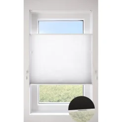 Dubbel Plisségordijn Vera Wit Lichtdoorlatend