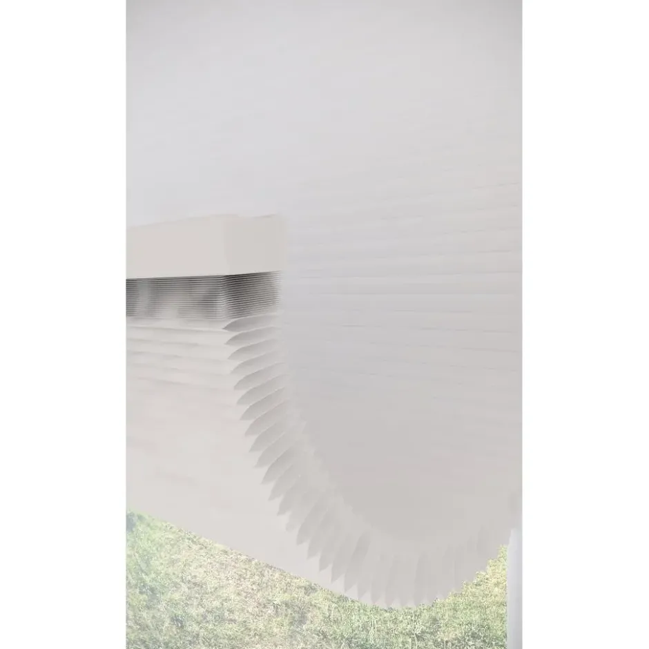 Dubbel Plisségordijn Vera Wit Lichtdoorlatend