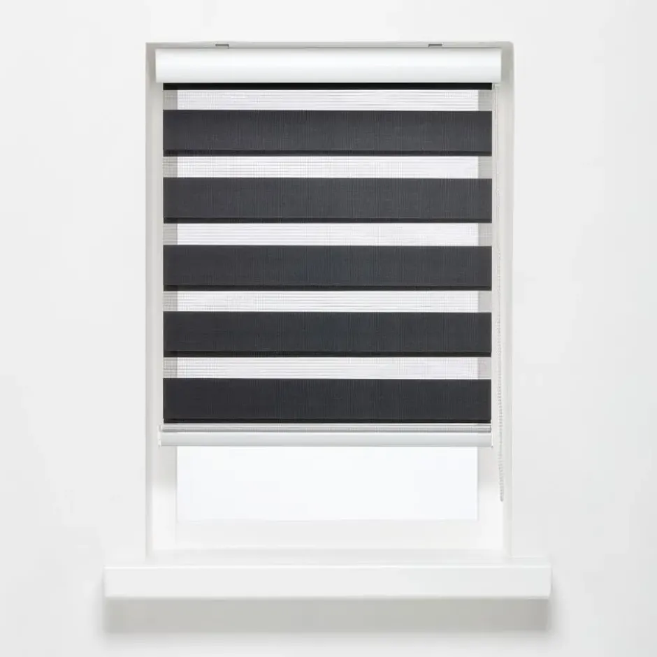 Duo Rolgordijn Eva Antraciet 200x175 cm
