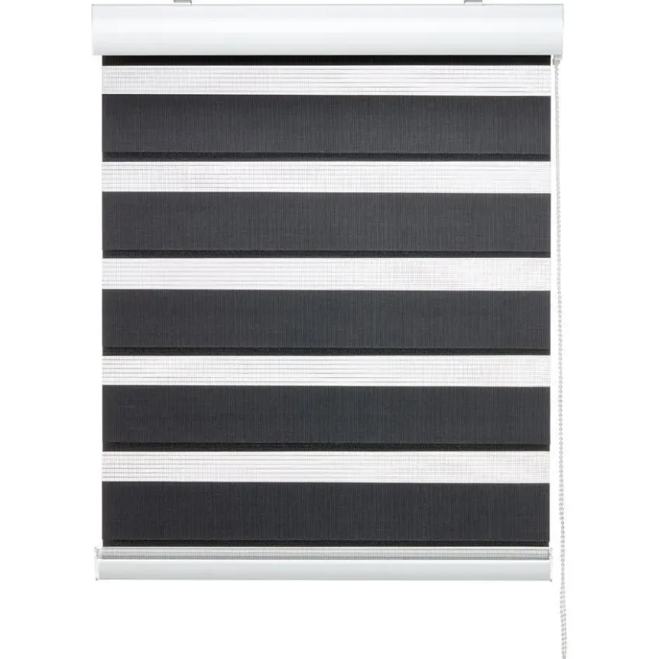 Duo Rolgordijn Eva Antraciet 200x175 cm