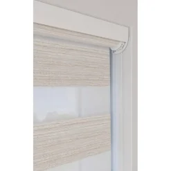 Duo Rolgordijn Moos Lichtbeige