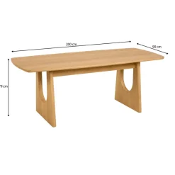 Eettafel Ferrara Naturel