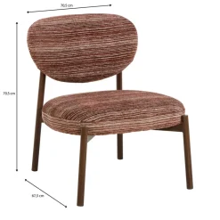 Fauteuil Puglia Bordeaux