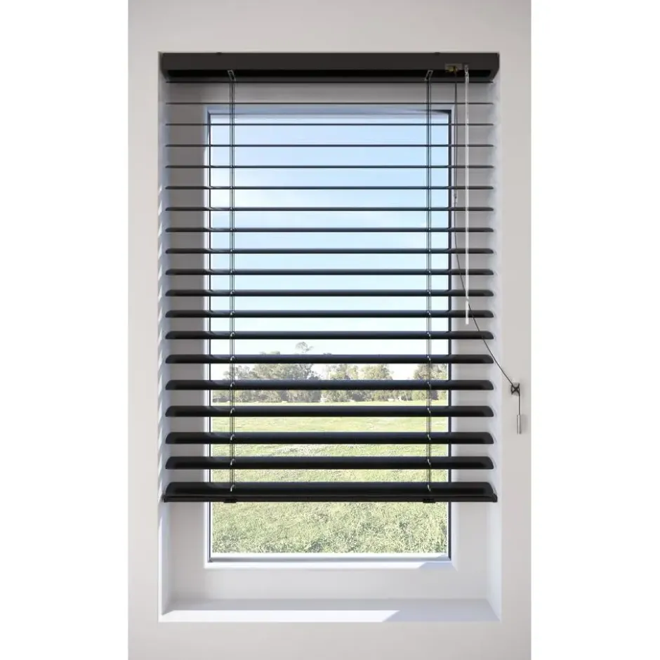 Fenstr Aluminium Jaloezie Bodine Zwart 50mm