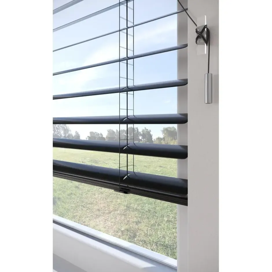 Fenstr Aluminium Jaloezie Bodine Zwart 50mm