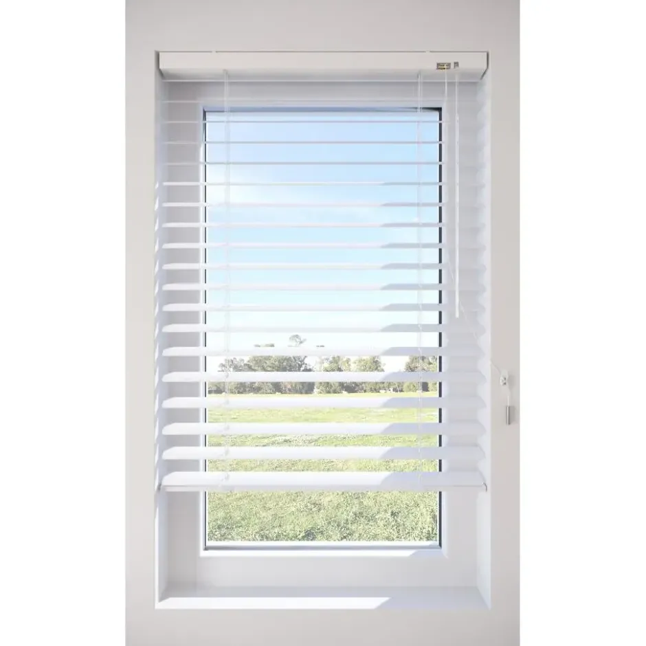 Fenstr Aluminium Jaloezie Bodine Wit 50mm