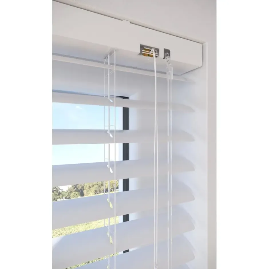 Fenstr Aluminium Jaloezie Bodine Wit 50mm