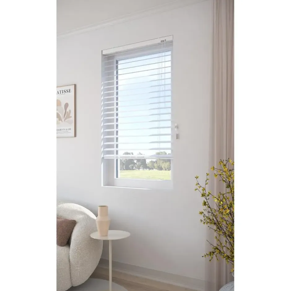 Fenstr Aluminium Jaloezie Carlin Wit 50mm