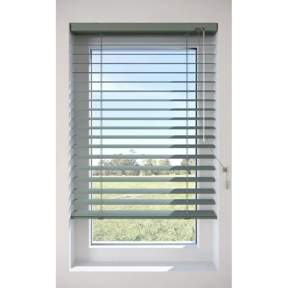Fenstr Aluminium Jaloezie Mels Zeegroen 50mm