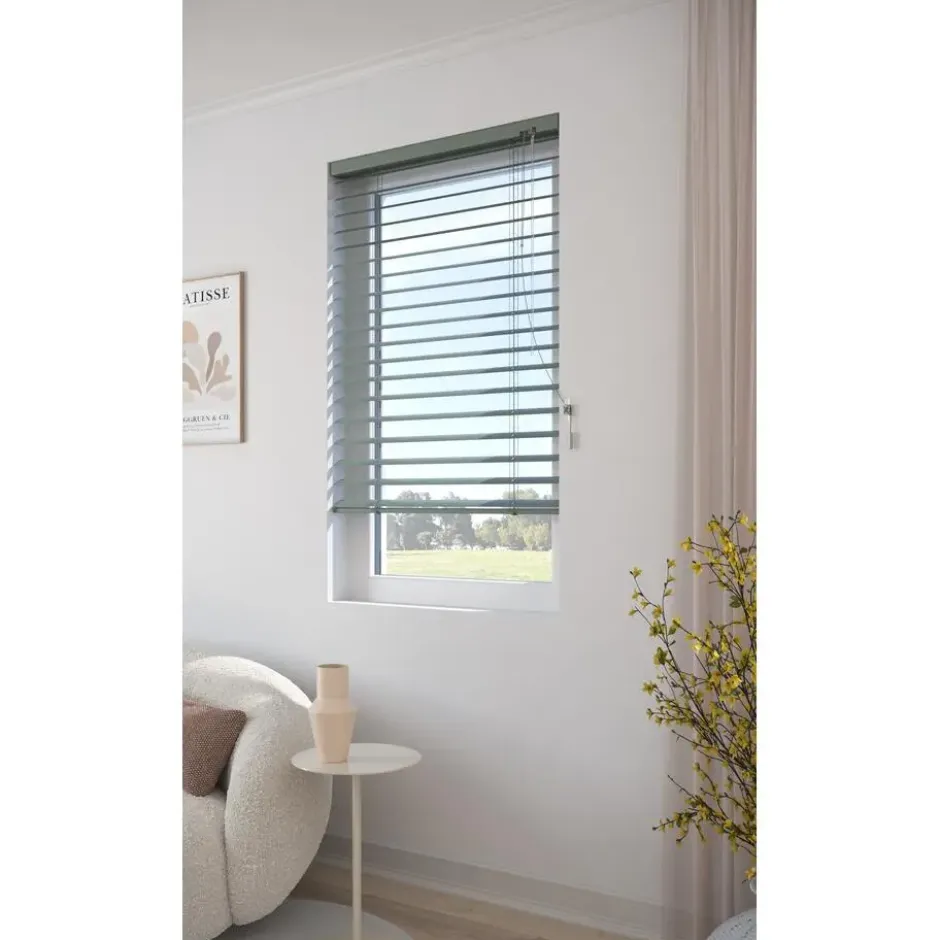 Fenstr Aluminium Jaloezie Mels Zeegroen 50mm
