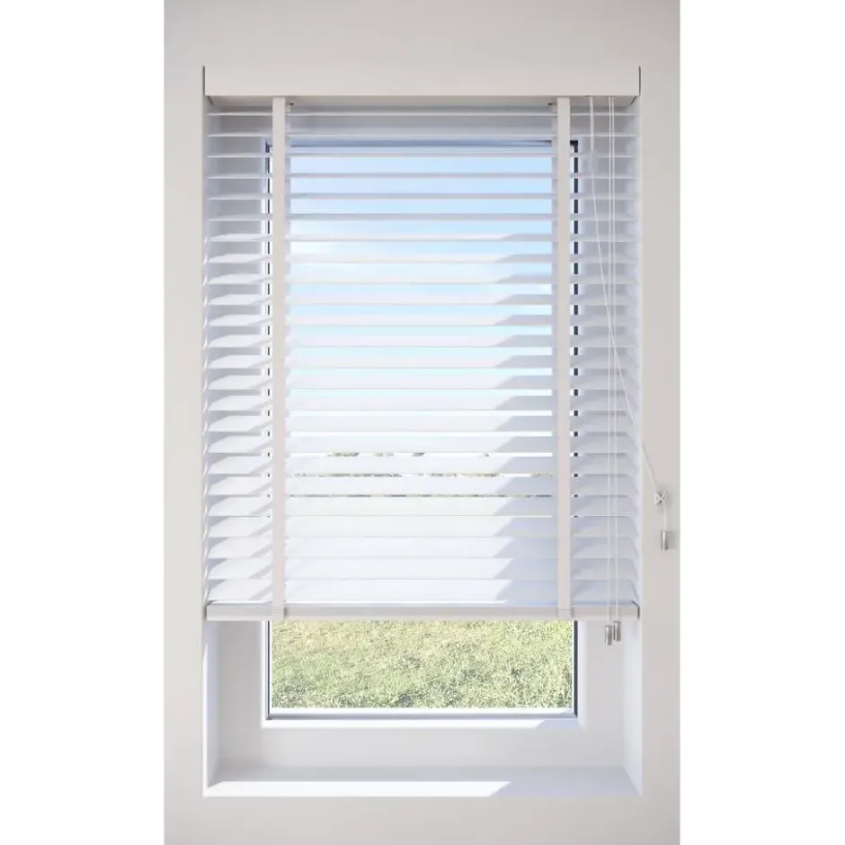 Fenstr Bamboe Jaloezie Tijl Wit 65mm
