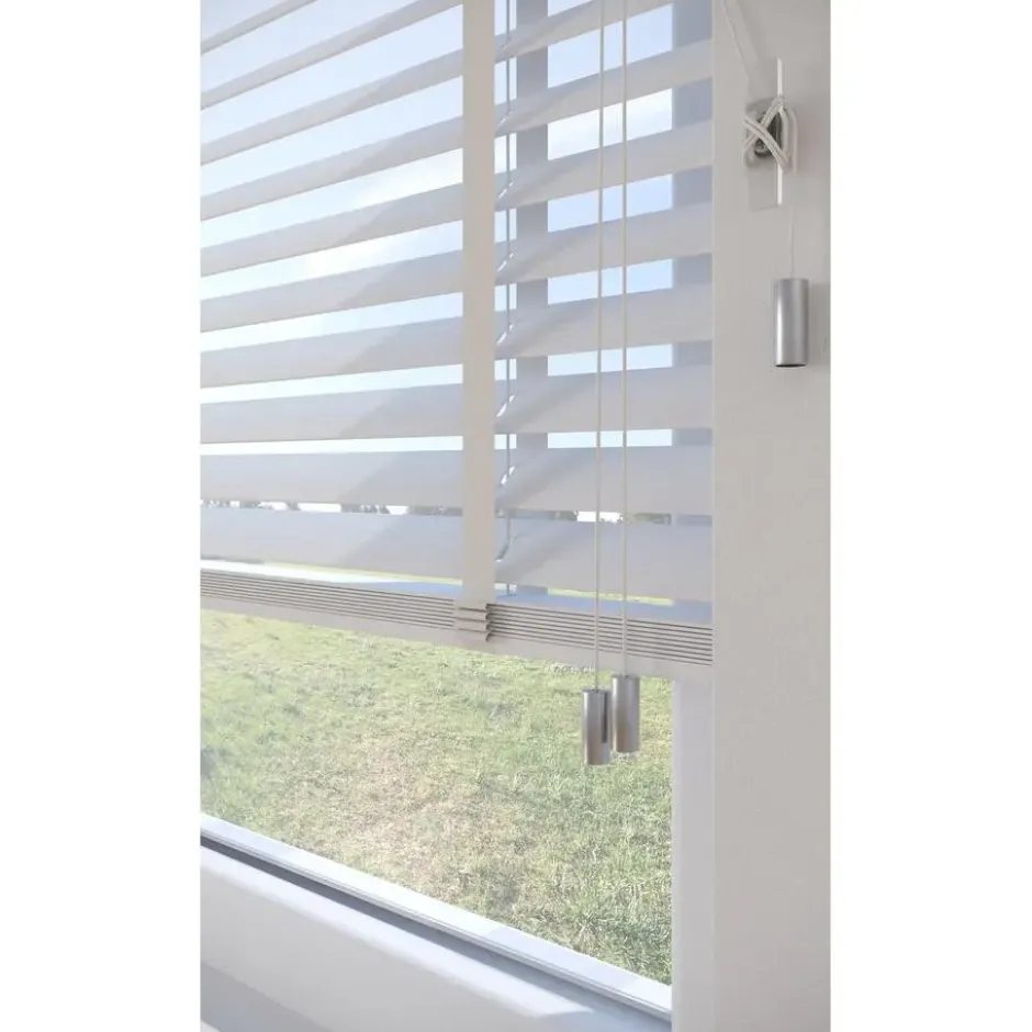 Fenstr Bamboe Jaloezie Wessel Wit 50mm