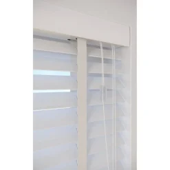 Fenstr Bamboe Jaloezie Wessel Wit 50mm