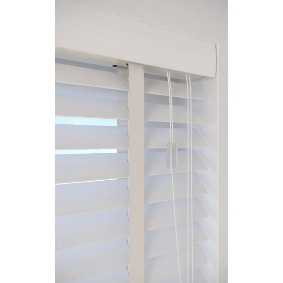 Fenstr Bamboe Jaloezie Wessel Wit 50mm
