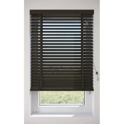 Fenstr Bamboe Jaloezie Wietze Donker Bruin 50mm