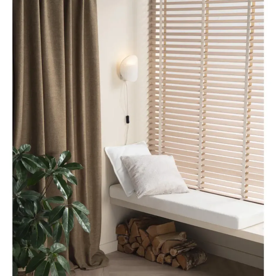 Fenstr Bamboe Jaloezie Wietze Beige 50mm