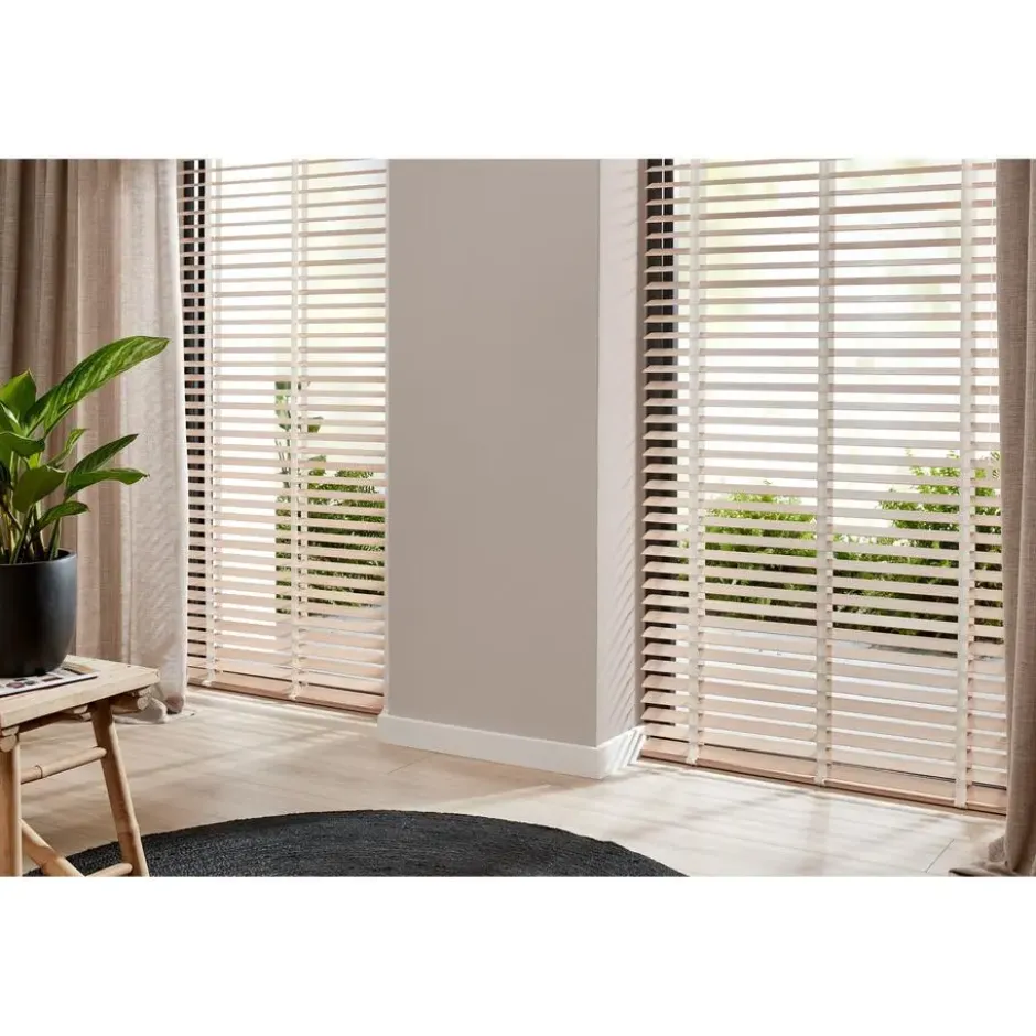 Fenstr Bamboe Jaloezie Wietze Beige 50mm