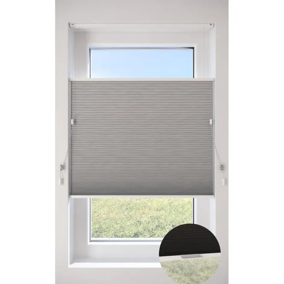 Fenstr Dubbel Plissé Ezra Lichtgrijs Lichtdoorlatend