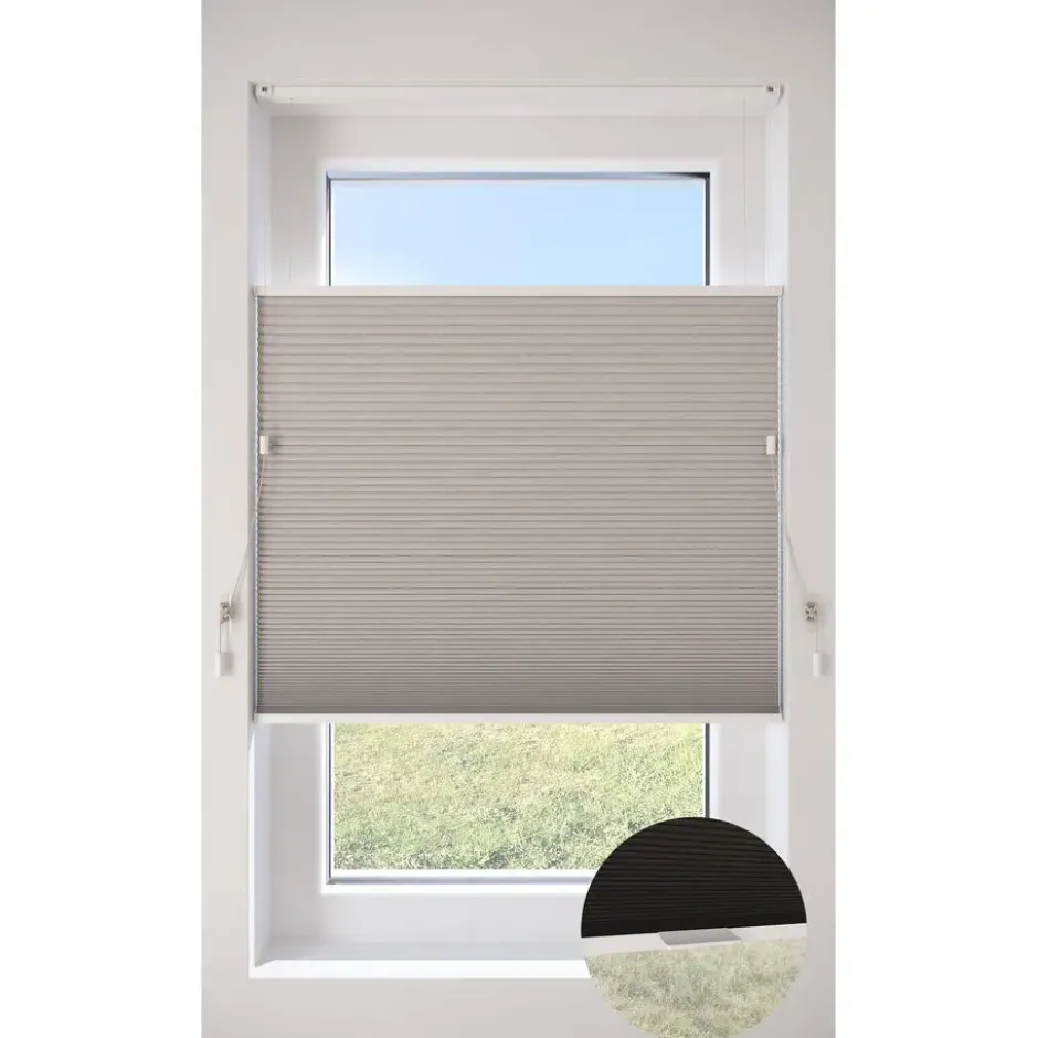 Fenstr Dubbel Plisségordijn Ezra Beige Lichtdoorlatend