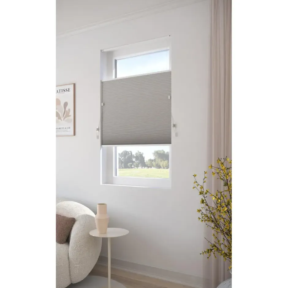Fenstr Dubbel Plisségordijn Ezra Beige Lichtdoorlatend