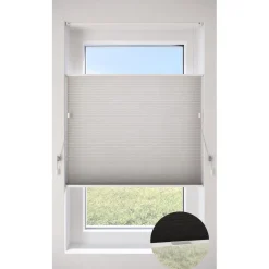 Fenstr Dubbel Plisségordijn Mia Linnen Lichtdoorlatend