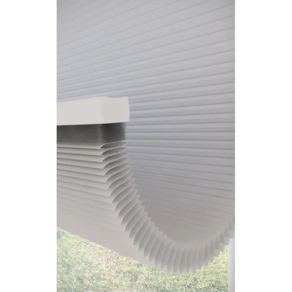 Fenstr Dubbel Plisségordijn Mia Offwhite Lichtdoorlatend