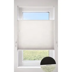 Fenstr Dubbel Plisségordijn Mia Offwhite Lichtdoorlatend