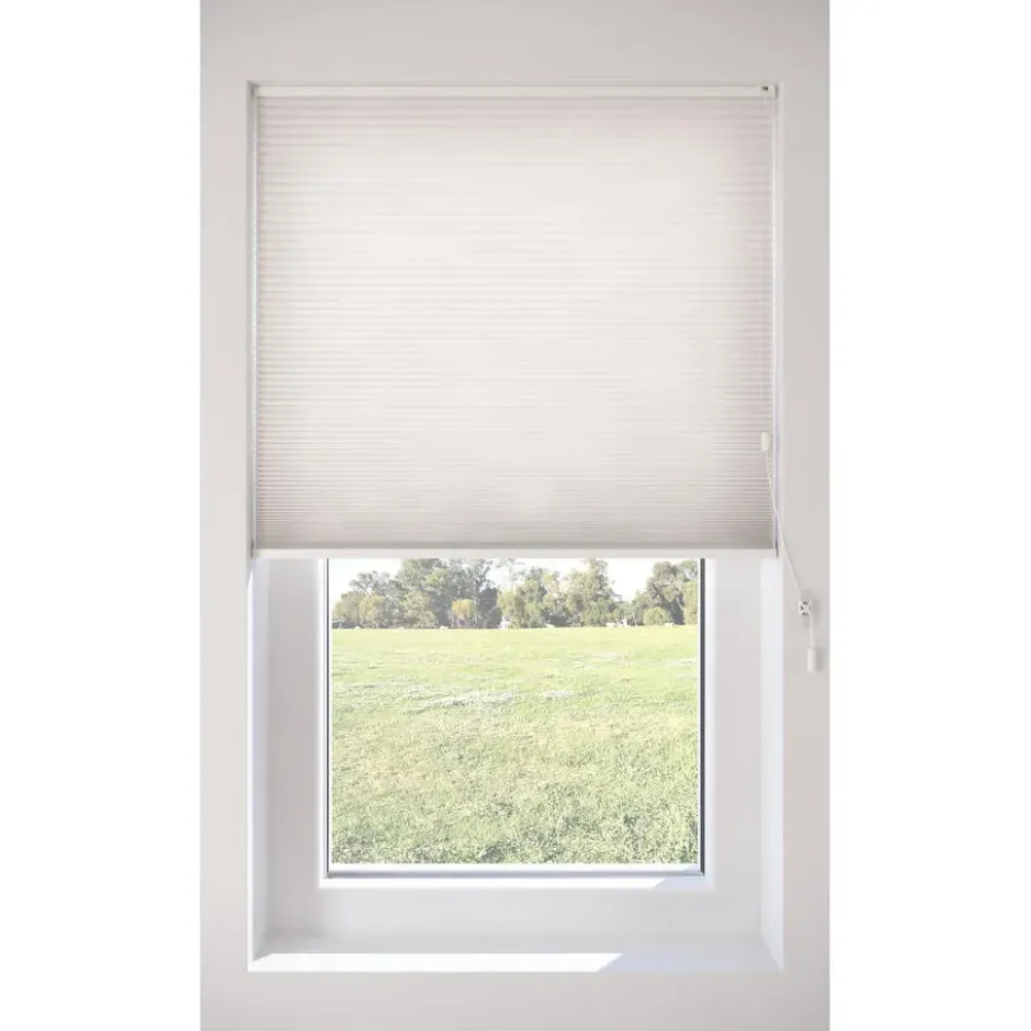 Fenstr Dubbel Plisségordijn Mia Offwhite Lichtdoorlatend