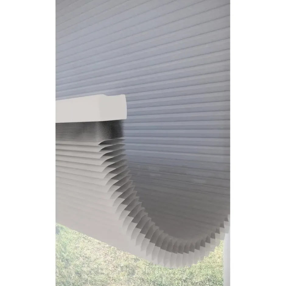 Fenstr Dubbel Plissé Jana Grijs Lichtdoorlatend