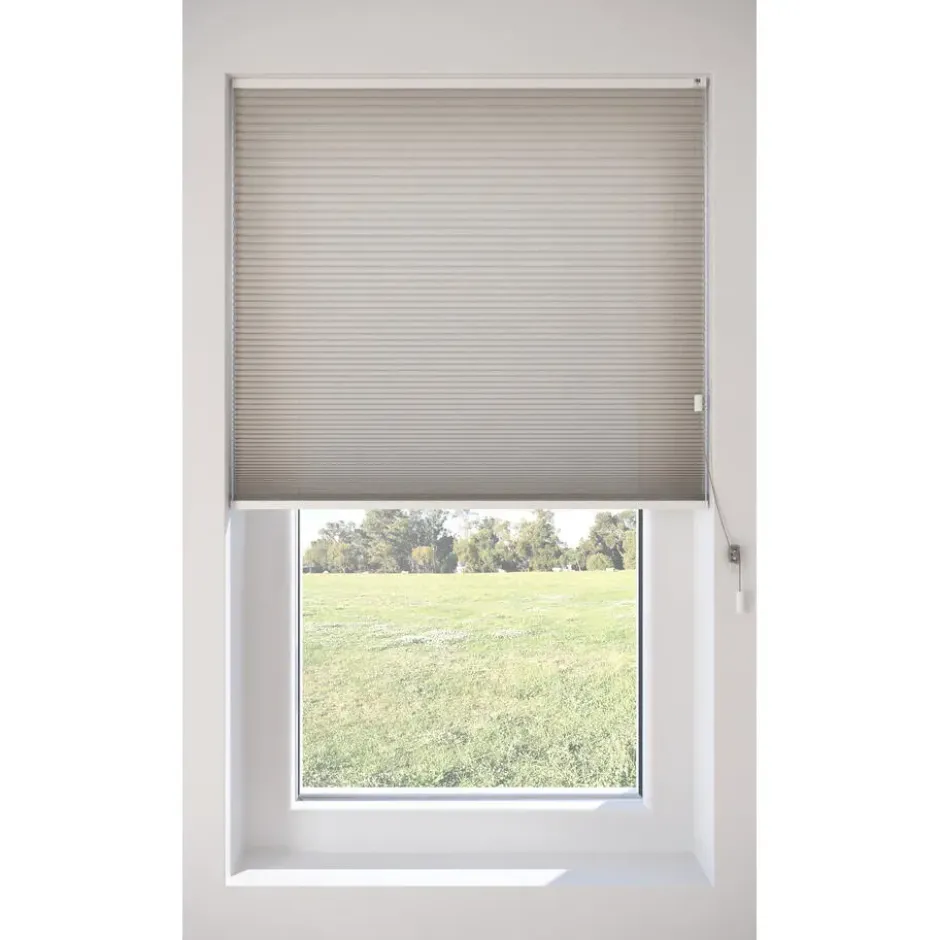 Fenstr Dubbel Plissé Jana Zand Lichtdoorlatend