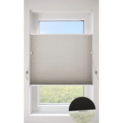 Fenstr Dubbel Plissé Jana Zand Lichtdoorlatend