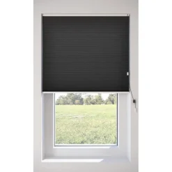 Fenstr Dubbel Plissé Mia Zwart Lichtdoorlatend