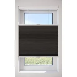 Fenstr Dubbel Plissé 45mm Lot Espresso Verduisterend