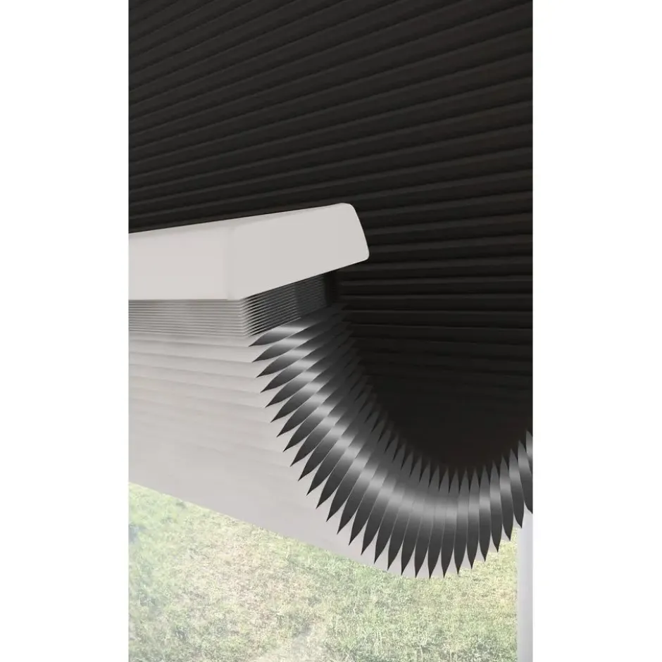 Fenstr Dubbel Plissé 45mm Lot Espresso Verduisterend