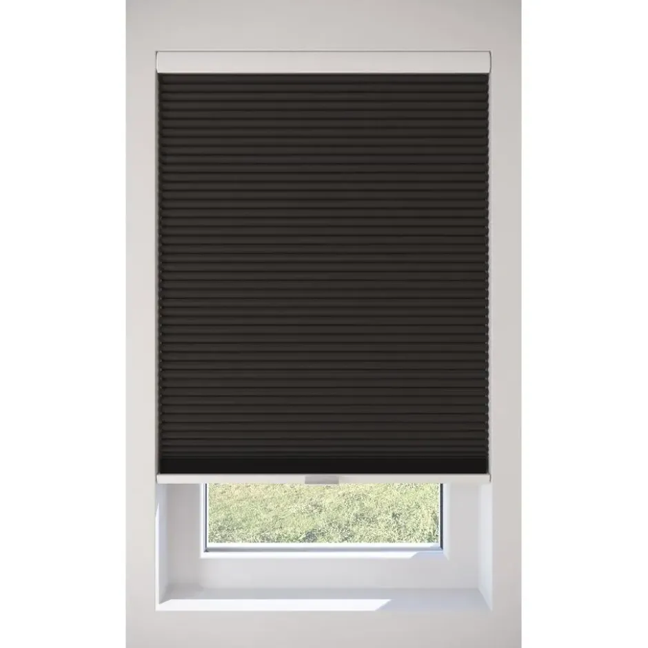 Fenstr Dubbel Plissé 45mm Lot Espresso Verduisterend