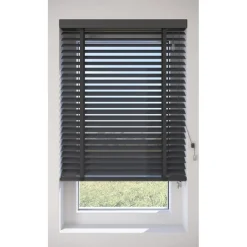 Fenstr Houten Jaloezie Hein Antraciet 50mm